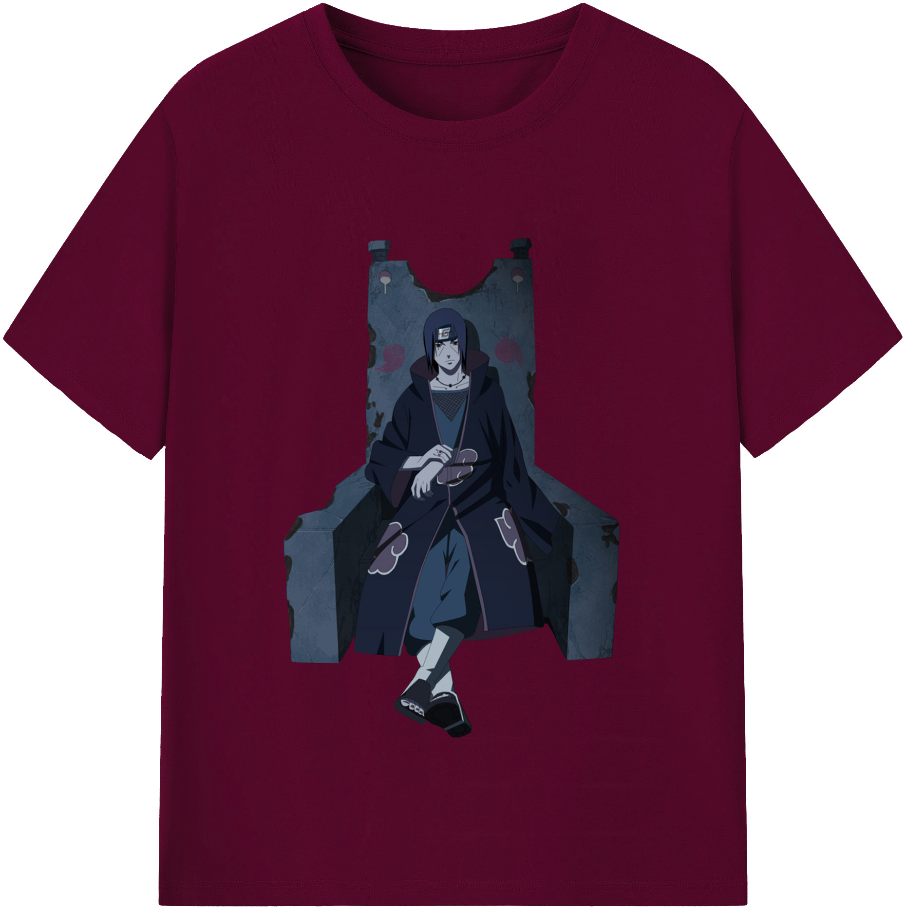 （画像用） NARUTO -ナルト- うちは イタチ Uchiha Itachi レディースカジュアルプリントTシャツ（綿100％）